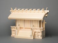 神棚 横通三社宮 丸屋根(柾 板戸 1尺5寸)