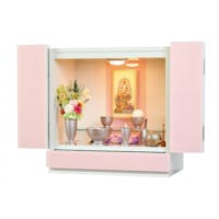 国産仏壇　白い仏壇　アスターグラス15　ピンク