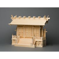 神棚 横通三社宮 1尺5寸（板屋根、柾、力柱付、普及型）