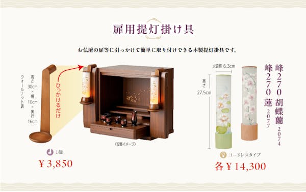 扉用提灯掛け具