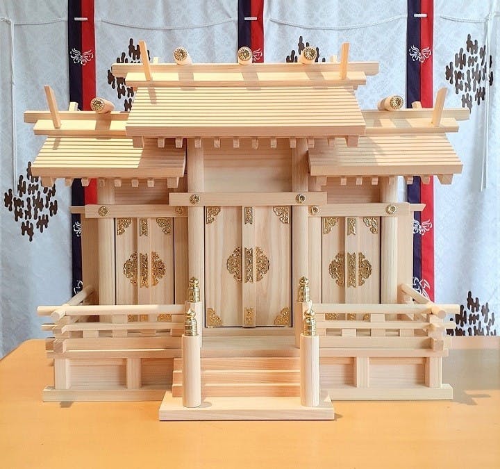 京仏壇はやし 神棚・神具 鳥居 プラスチック製 8寸 z5199