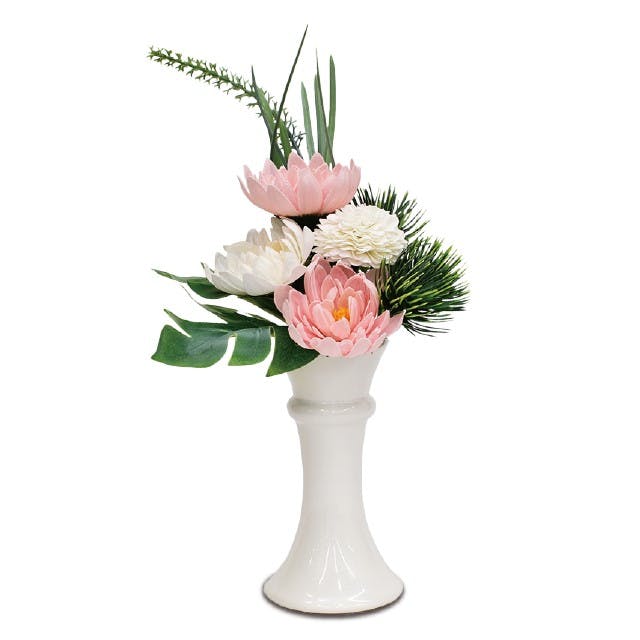 シャボンフラワー 花瓶タイプ ピンク