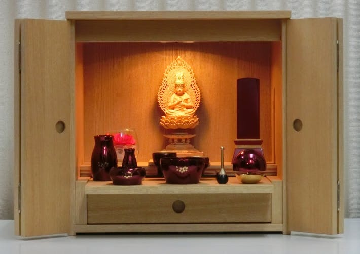 タモ材モダン上置仏壇